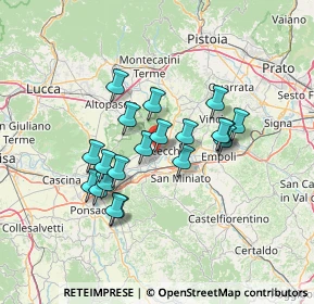 Mappa Via dei Cerchi, 50054 Fucecchio FI, Italia (11.745)