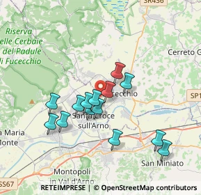 Mappa Via dei Cerchi, 50054 Fucecchio FI, Italia (3.20643)