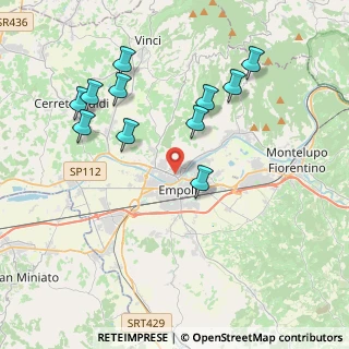 Mappa Viale Togliatti Palmiro, 50059 Vinci FI, Italia (4.21545)