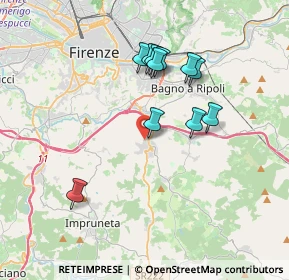 Mappa Via delle Quercioline, 50012 Bagno a Ripoli FI, Italia (3.35545)