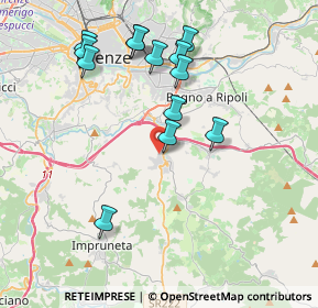 Mappa Via delle Quercioline, 50012 Bagno a Ripoli FI, Italia (4.02538)