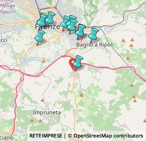 Mappa Via delle Quercioline, 50012 Bagno a Ripoli FI, Italia (4.07364)