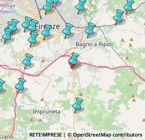 Mappa Via delle Quercioline, 50012 Bagno a Ripoli FI, Italia (6.1725)