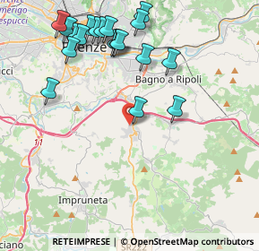 Mappa Via delle Quercioline, 50012 Bagno a Ripoli FI, Italia (4.80474)