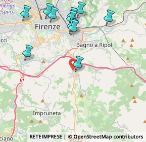 Mappa Via delle Quercioline, 50012 Bagno a Ripoli FI, Italia (5.00727)