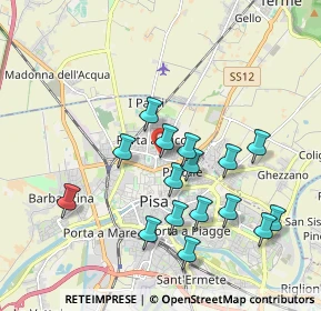 Mappa Via di Gello, 56100 Pisa PI, Italia (1.88)