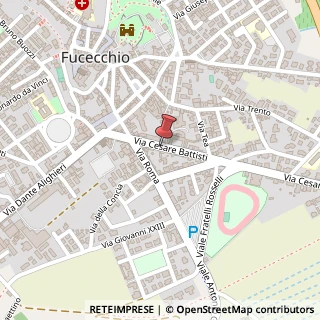 Mappa Via Cesare Battisti,  40, 50054 Fucecchio, Firenze (Toscana)
