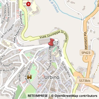 Mappa Via Donato Bramante, 77, 61029 Urbino, Pesaro e Urbino (Marche)
