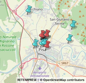 Mappa 56123 Pisa PI, Italia (2.08333)