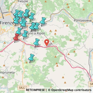 Mappa Via Ivo Lazzeri, 50012 Bagno a Ripoli FI, Italia (5.50889)