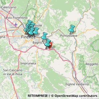Mappa Via Ivo Lazzeri, 50012 Bagno a Ripoli FI, Italia (7.85667)
