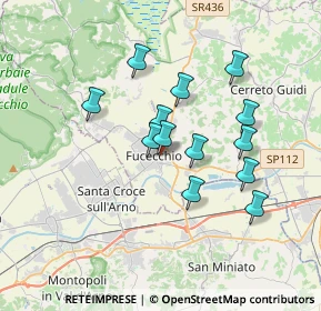 Mappa Piazza la Vergine, 50054 Fucecchio FI, Italia (3.05615)