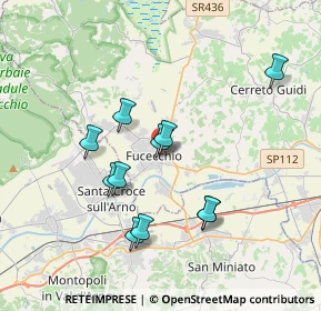 Mappa Piazza la Vergine, 50054 Fucecchio FI, Italia (3.44636)