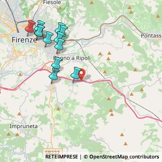 Mappa Chianti Ovest, 50012 Bagno a Ripoli FI, Italia (4.87667)