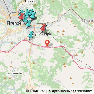 Mappa Chianti Ovest, 50012 Antella FI, Italia (5.475)