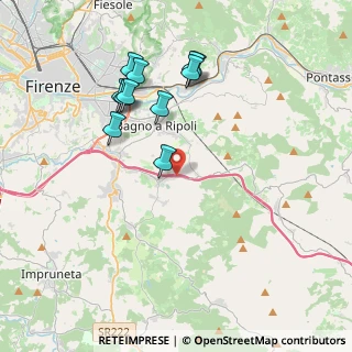 Mappa Chianti Ovest, 50012 Bagno a Ripoli FI, Italia (3.92273)