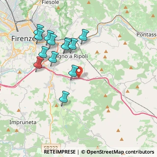 Mappa Chianti Ovest, 50012 Antella FI, Italia (4.07231)