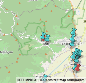 Mappa Via San Giuseppe, 56032 Buti PI, Italia (2.92385)