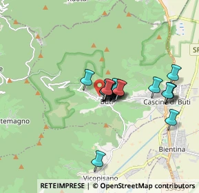 Mappa Via San Giuseppe, 56032 Buti PI, Italia (1.245)