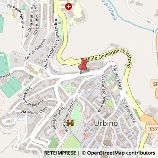 Mappa Viale Antonio Gramsci, 1, 61029 Urbino, Pesaro e Urbino (Marche)