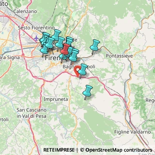 Mappa Via della Torricella, 50012 Antella FI, Italia (6.815)