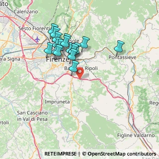 Mappa Via della Torricella, 50012 Antella FI, Italia (6.92389)