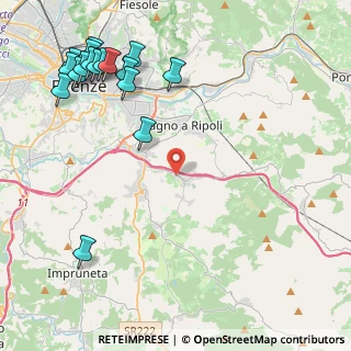 Mappa Via della Torricella, 50012 Antella FI, Italia (5.96647)