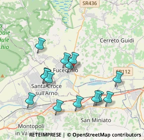 Mappa Via delle Fornaci, 50054 Fucecchio FI, Italia (3.80857)