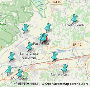 Mappa Via delle Fornaci, 50054 Fucecchio FI, Italia (5.55313)