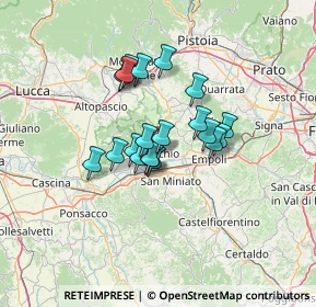 Mappa Via delle Fornaci, 50054 Fucecchio FI, Italia (9.637)
