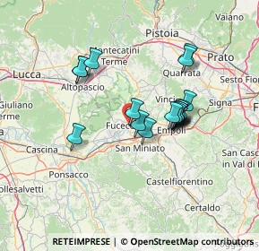 Mappa Via delle Fornaci, 50054 Fucecchio FI, Italia (11.65667)