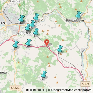 Mappa Via del Fossato, 50012 Bagno a Ripoli FI, Italia (5.11333)