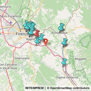Mappa Via del Fossato, 50012 Bagno a Ripoli FI, Italia (7.34294)