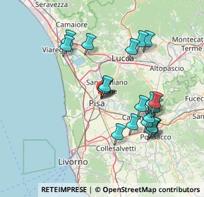 Mappa Via Giovanni Guidiccioni, 56017 San Giuliano Terme PI, Italia (14.3515)