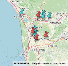 Mappa Via Giovanni Guidiccioni, 56017 San Giuliano Terme PI, Italia (10.95083)