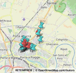 Mappa Via Giovanni Guidiccioni, 56017 San Giuliano Terme PI, Italia (1.79474)