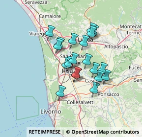 Mappa Via G. Boccaccio, 56010 San Giuliano Terme PI, Italia (10.5815)