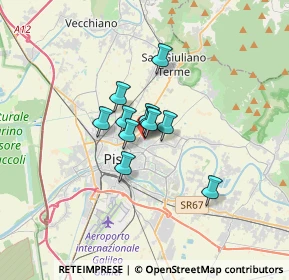 Mappa Via G. Boccaccio, 56010 San Giuliano Terme PI, Italia (1.84727)