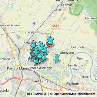 Mappa Via G. Boccaccio, 56017 San Giuliano Terme PI, Italia (1.3935)