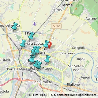 Mappa Via G. Boccaccio, 56017 San Giuliano Terme PI, Italia (1.9525)