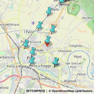 Mappa Via G. Boccaccio, 56017 San Giuliano Terme PI, Italia (2.73643)