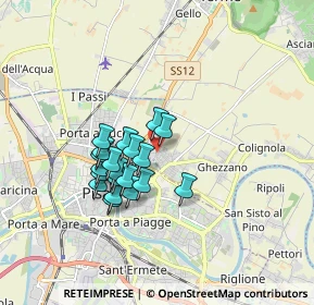 Mappa Via G. Boccaccio, 56010 San Giuliano Terme PI, Italia (1.3935)