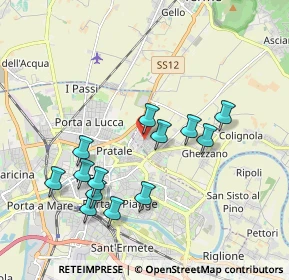 Mappa Via G. Boccaccio, 56010 San Giuliano Terme PI, Italia (1.91769)