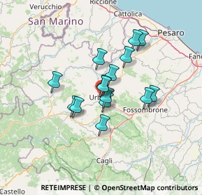 Mappa Via Francesco Budassi, 61029 Urbino PU, Italia (9.952)