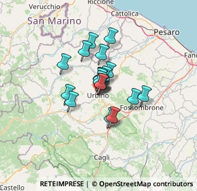 Mappa Via Francesco Budassi, 61029 Urbino PU, Italia (7.5605)