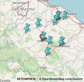 Mappa Via Francesco Budassi, 61029 Urbino PU, Italia (12.57538)