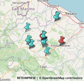 Mappa Via Francesco Budassi, 61029 Urbino PU, Italia (9.8085)