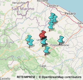 Mappa Via Francesco Budassi, 61029 Urbino PU, Italia (8.706)