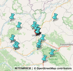 Mappa Via Francesco Budassi, 61029 Urbino PU, Italia (6.6365)