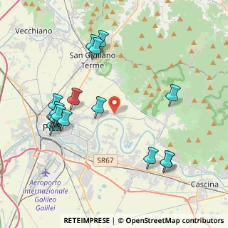Mappa Fraz. Colignola PI IT, 56017 San Giuliano Terme PI, Italia (4.65471)